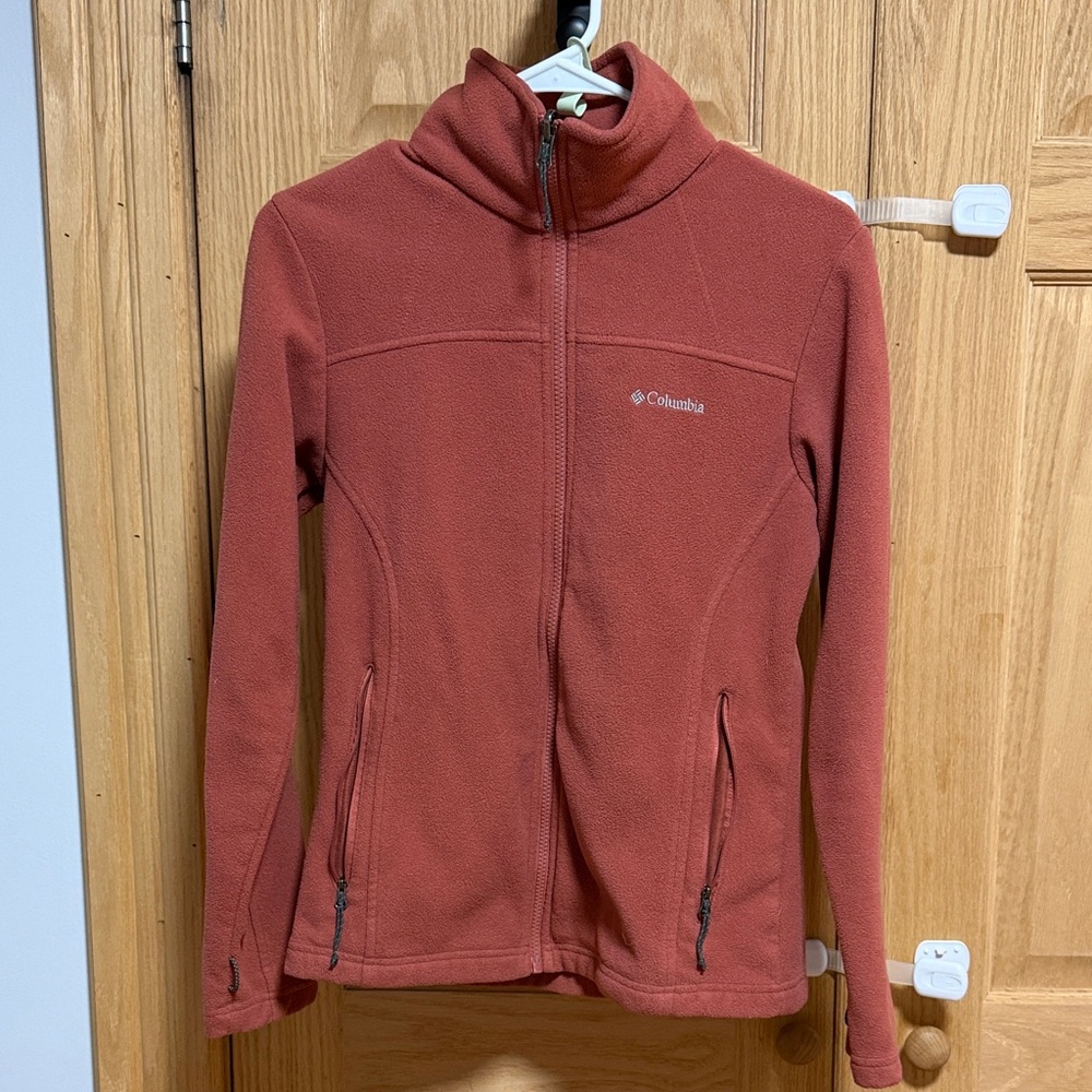 Columbia Women's Zip-Up Fleece Jacket - Rust Red